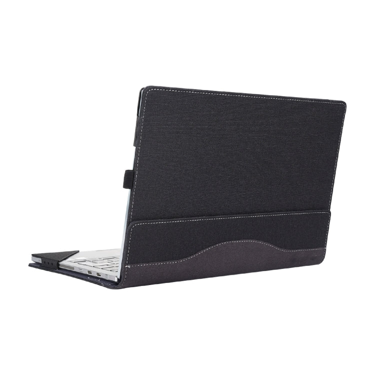 For Microsoft Surface Book 3 / 2 15 inch Cloth Texture Laptop Leather Case With Stand Function(Black) - 15 inch by buy2fix | Online Shopping UK | buy2fix