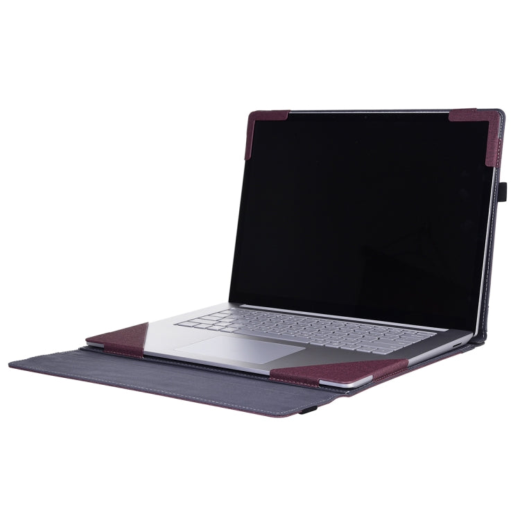 For Lenovo ThinkPad X1 Carbon Gen 7 Cloth Texture Laptop Leather Protective Case(Wine Red) - Other by buy2fix | Online Shopping UK | buy2fix