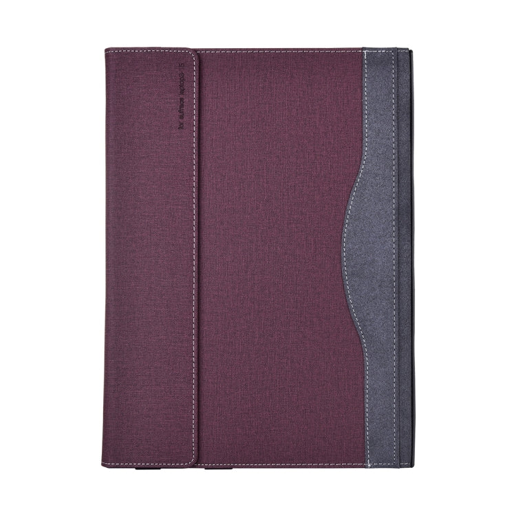 For Lenovo ThinkPad X1 Yoga Gen 6 Cloth Texture Laptop Leather Protective Case(Wine Red) - Other by buy2fix | Online Shopping UK | buy2fix