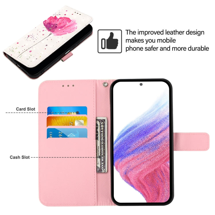 For OnePlus 12 5G Global 3D Painting Horizontal Flip Leather Phone Case(Flower) - OnePlus Cases by buy2fix | Online Shopping UK | buy2fix