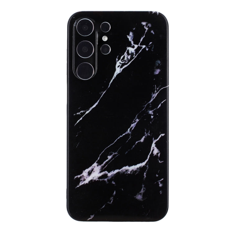 For Samsung Galaxy S24 Ultra 5G IMD Marble Pattern TPU Phone Case(Black) - Galaxy S24 Ultra 5G Cases by buy2fix | Online Shopping UK | buy2fix