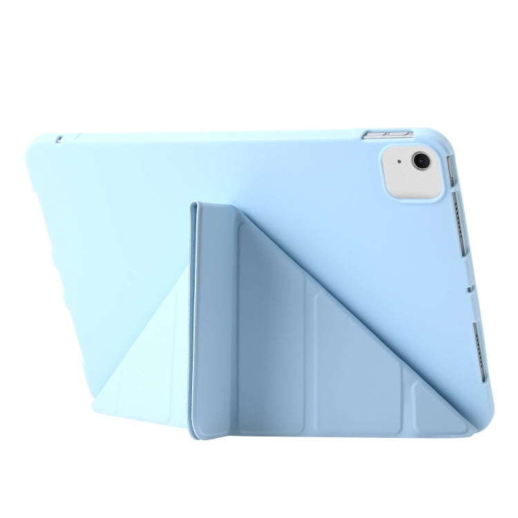 For iPad Air 13 2024 TPU Deformation Flip Leather Tablet Case with Holder(Sky Blue) - iPad Air 13 2024 Cases by buy2fix | Online Shopping UK | buy2fix