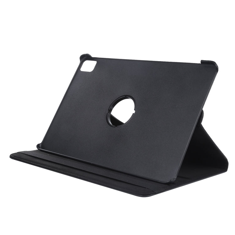 For iPad Air 11 2024 360 Degree Rotation Litchi Texture Leather Tablet Case with Holder(Black) - iPad Air 11 2024 Cases by buy2fix | Online Shopping UK | buy2fix