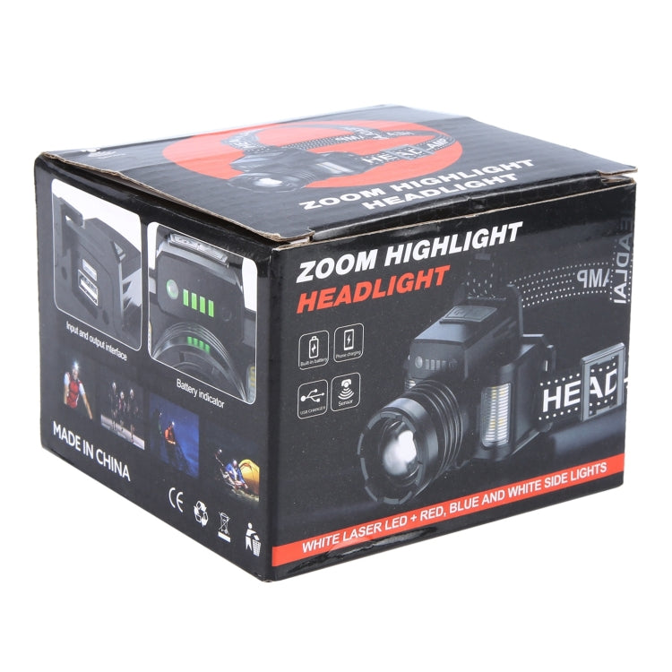 HL-03 Intelligent Induction Zoom Headlight Work Light(Black) - Headlamp by buy2fix | Online Shopping UK | buy2fix