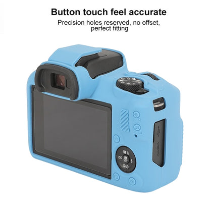 For Canon EOS R100 Glossy Soft Silicone Protective Case(Blue) - Protective Case by buy2fix | Online Shopping UK | buy2fix