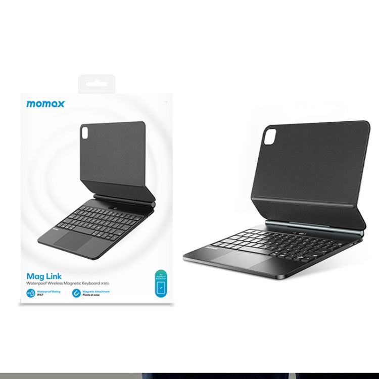 For iPad Pro 12.9 2018-2022 MOMAX KB6 Mag Link Wireless Floating Waterproof Magnetic Keyboard - For iPad Pro by MOMAX | Online Shopping UK | buy2fix