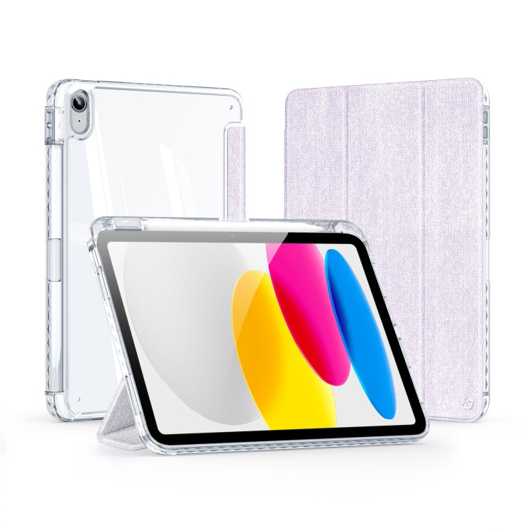 For iPad 10th Gen 10.9 2022 DUX DUCIS Unid Series PU+TPU Smart Tablet Case(Purple) - iPad 10th Gen 10.9 Cases by DUX DUCIS | Online Shopping UK | buy2fix