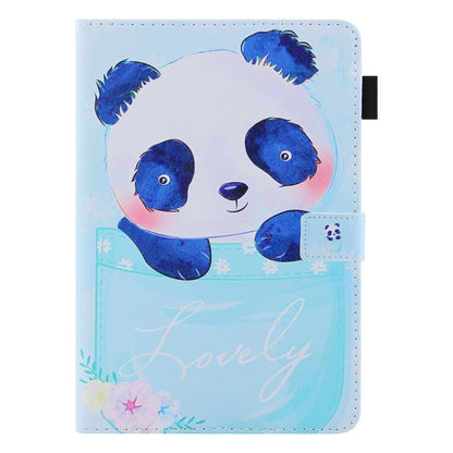 For iPad Pro 11 2024 Colored Drawing Leather Smart Tablet Case(Cup Panda) - iPad Pro 11 2024 Cases by buy2fix | Online Shopping UK | buy2fix