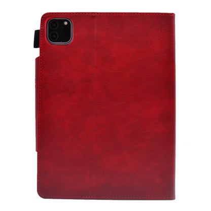 For iPad Pro 11 2024 Suede Cross Texture Magnetic Clasp Leather Smart Tablet Case(Red) - iPad Pro 11 2024 Cases by buy2fix | Online Shopping UK | buy2fix