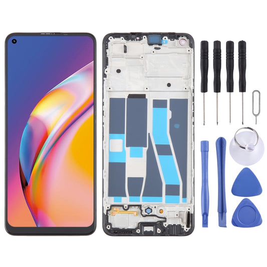 For OPPO Reno5 F OLED LCD Screen Digitizer Full Assembly with Frame - LCD Screen by buy2fix | Online Shopping UK | buy2fix