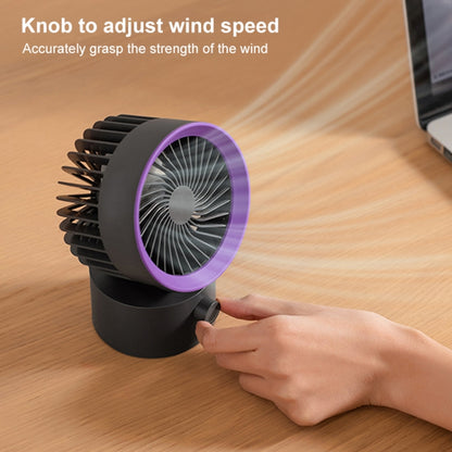 TGVIS LLD-F87 Desktop Circulating Fan Plug-in Version(Grey Purple) - Electric Fans by TGVIS | Online Shopping UK | buy2fix