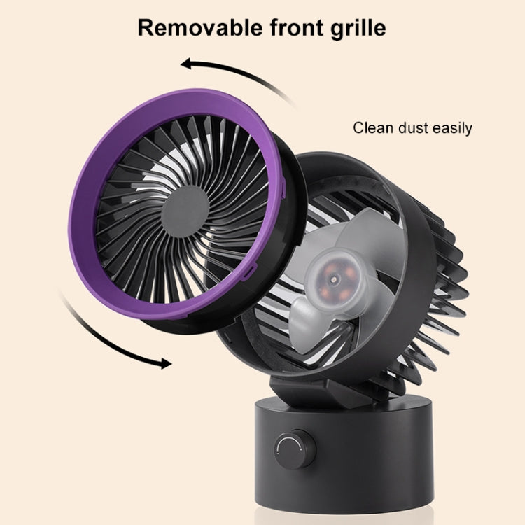 TGVIS LLD-F87 Desktop Circulating Fan Plug-in Version(Grey Purple) - Electric Fans by TGVIS | Online Shopping UK | buy2fix