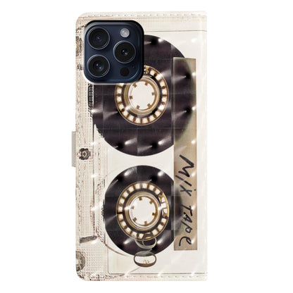 For iPhone 16 Pro Max 3D Pattern Leather Phone Case(Tape) - iPhone 16 Pro Max Cases by buy2fix | Online Shopping UK | buy2fix