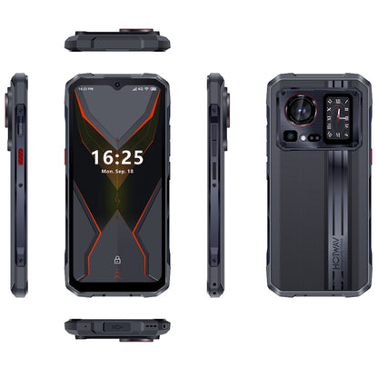 HOTWAV Cyber 15, 12GB+256GB, IP68/IP69K Rugged Phone, 6280mAh, 6.6 inch Android 13 MediaTek MT6789 Helio G99 Octa Core, Network: 4G, NFC, OTG(Knight Black) - Other by HOTWAV | Online Shopping UK | buy2fix