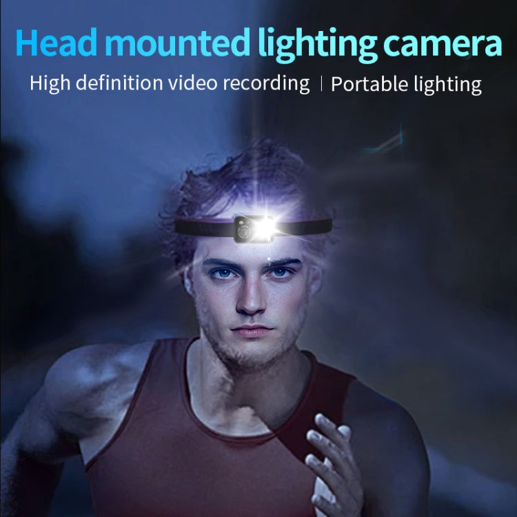 D7 1080P Head-mounted Lighting Camera LED Motion Sensor Video Recording Lighting Camera - Video Cameras by buy2fix | Online Shopping UK | buy2fix