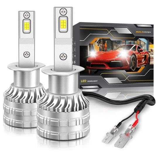 H1 Pair 30W 3100lm 6000K Car LED Headlight Bulb - LED Headlamps by buy2fix | Online Shopping UK | buy2fix