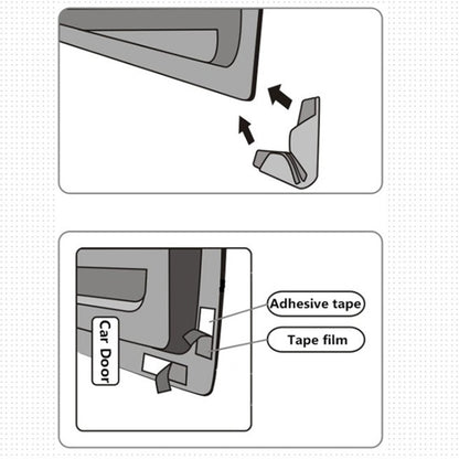 3R 3R-2107 Car Door Anti-collision Rubber Strip Invisible Protection Anti-scratch Aticker(Transparent) - Anti Collision Sticker by 3R | Online Shopping UK | buy2fix