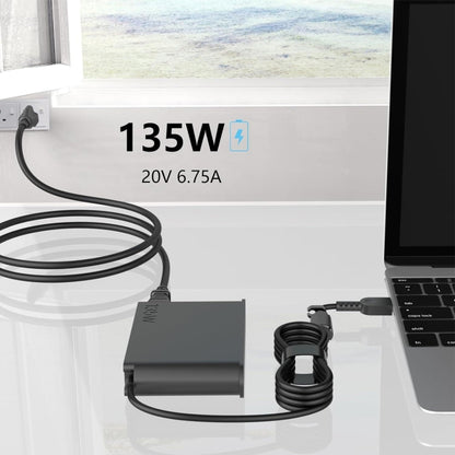 135W 20V 6.75A Laptop Notebook Power Adapter For Lenovo Big Square USB, Plug:US Plug - For Lenovo by buy2fix | Online Shopping UK | buy2fix