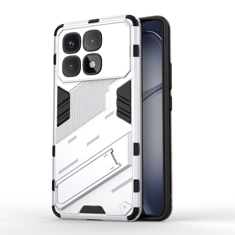 For Redmi K70 Ultra Global Punk Armor 2 in 1 PC + TPU Phone Case with Holder(White) - Xiaomi Cases by buy2fix | Online Shopping UK | buy2fix