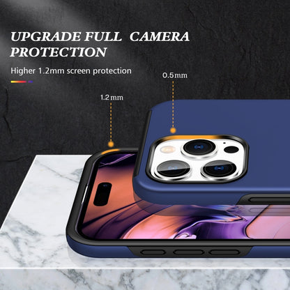 For iPhone 16 Pro Magnetic Ring Holder Phone Case(Navy Blue) - iPhone 16 Pro Cases by buy2fix | Online Shopping UK | buy2fix