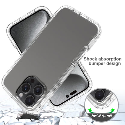 For iPhone 16 Pro Max Clear TPU Hybrid PC Shockproof Phone Case(Transparent) - iPhone 16 Pro Max Cases by buy2fix | Online Shopping UK | buy2fix