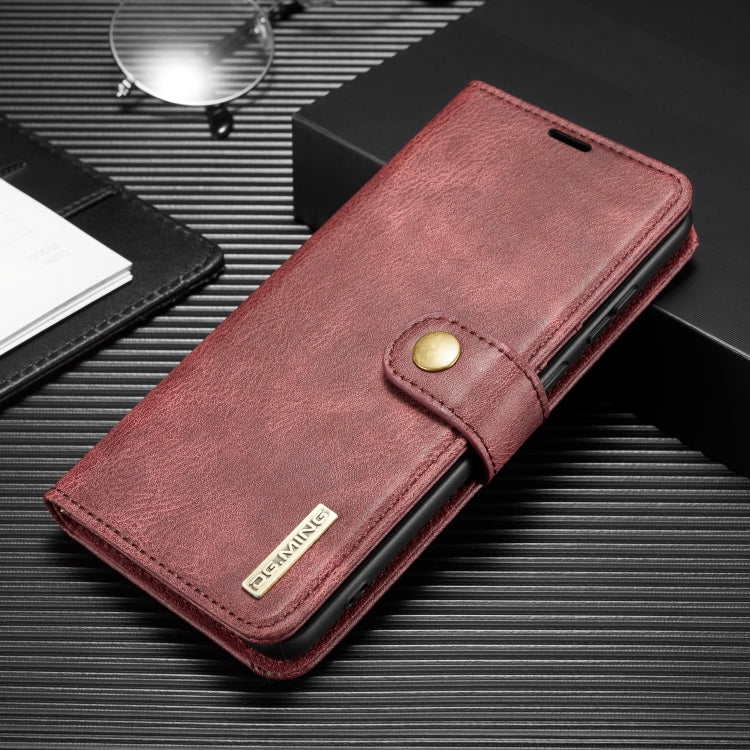 For Samsung Galaxy Note20 Ultra DG.MING Crazy Horse Texture Flip Detachable Magnetic Leather Case with Holder & Card Slots & Wallet(Red) - Galaxy Note20 Ultra Cases by DG.MING | Online Shopping UK | buy2fix