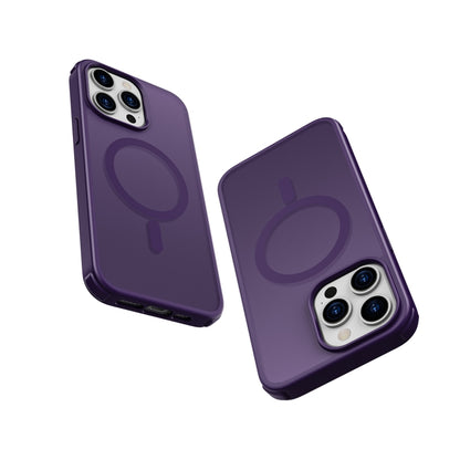 For iPhone 15 Pro Colorful MagSafe PC + TPU Phone Case(Purple) - iPhone 15 Pro Cases by buy2fix | Online Shopping UK | buy2fix