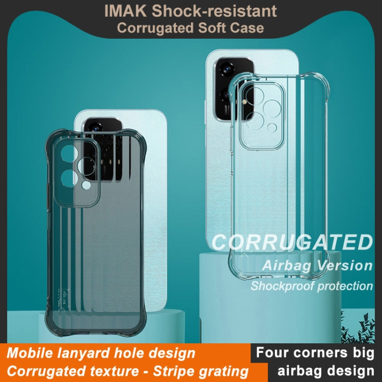 For Honor 200 Lite Global IMAK Corrugated Texture Airbag TPU Phone Case(Transparent) - Honor Cases by imak | Online Shopping UK | buy2fix