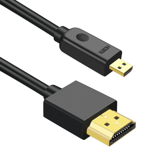 HDMI to Micro HDMI 4K UHD 18Gbps Video Connection Cable, Length:0.5m(Black) - Cable by buy2fix | Online Shopping UK | buy2fix