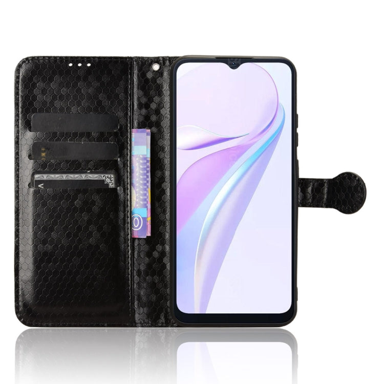 For Blackview Wave 6C Honeycomb Dot Texture Leather Phone Case(Black) - More Brand by buy2fix | Online Shopping UK | buy2fix