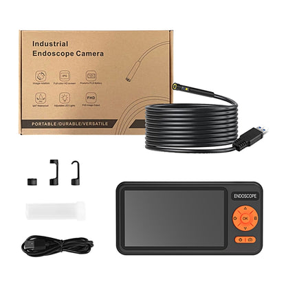 T29 5 inch IPS Screen 7.9mm Triple Lens IP67 Waterproof Industrial Endoscope With Bracket, Length:10m -  by buy2fix | Online Shopping UK | buy2fix