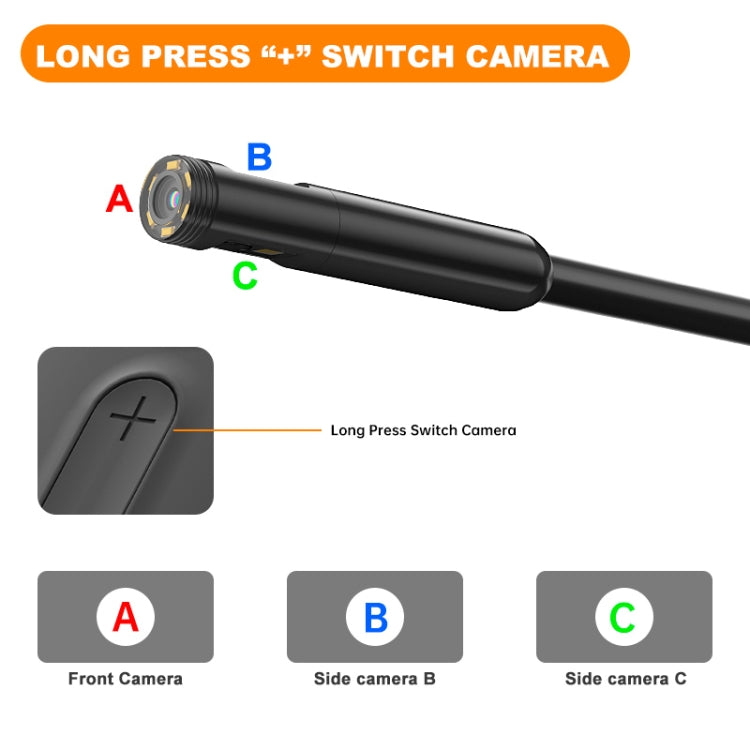 Y15 8mm Single Camera WiFi Connected Hard Cable HD Industrial Endoscope, Length:3.5m(Black) -  by buy2fix | Online Shopping UK | buy2fix