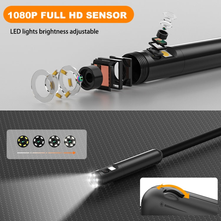 Y15 7.9mm Dual Camera WiFi Connected Hard Cable HD Industrial Endoscope, Length:3.5m(Black) -  by buy2fix | Online Shopping UK | buy2fix