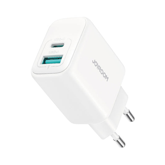 JOYROOM JR-TCF21 20W Dual Ports USB + Type-C Charger, Plug:EU Plug(White) - USB Charger by JOYROOM | Online Shopping UK | buy2fix