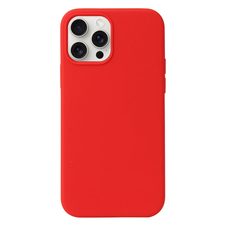 For iPhone 16 Pro Max Liquid Silicone Phone Case(Red) - iPhone 16 Pro Max Cases by buy2fix | Online Shopping UK | buy2fix