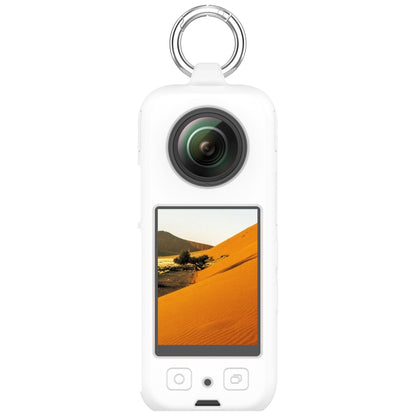 For Insta360 X3 Portable Silicone Protective Case(White) - Case & Bags by buy2fix | Online Shopping UK | buy2fix