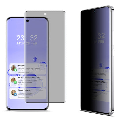 For OPPO Reno12 Global imak 3D Curved Privacy Full Screen Tempered Glass Film - Reno12 Tempered Glass by imak | Online Shopping UK | buy2fix