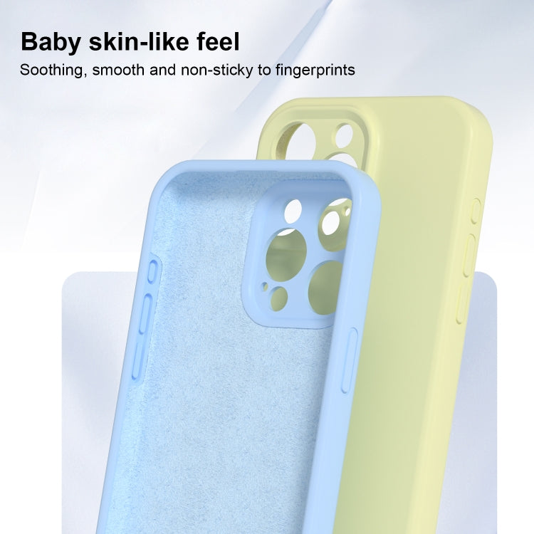 For iPhone 16 Pro Max Precise Hole Liquid Silicone Jelly Color Full Coverage Phone Case(Moss Green) - iPhone 16 Pro Max Cases by buy2fix | Online Shopping UK | buy2fix