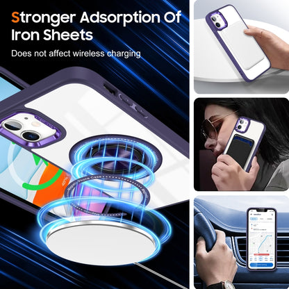 For iPhone 16 Magnetic Rotating Ring Holder Phone Case(Dark Purple) - iPhone 16 Cases by buy2fix | Online Shopping UK | buy2fix