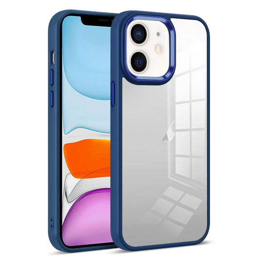 For iPhone 11 Colorful Armor Transparent Phone Case(Blue) - iPhone 11 Cases by buy2fix | Online Shopping UK | buy2fix