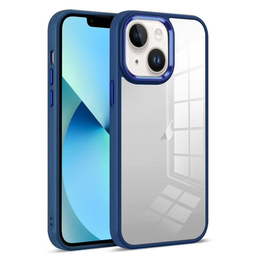 For iPhone 13 Colorful Armor Transparent Phone Case(Blue) - iPhone 13 Cases by buy2fix | Online Shopping UK | buy2fix