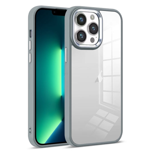 For iPhone 13 Pro Colorful Armor Transparent Phone Case(Grey) - iPhone 13 Pro Cases by buy2fix | Online Shopping UK | buy2fix