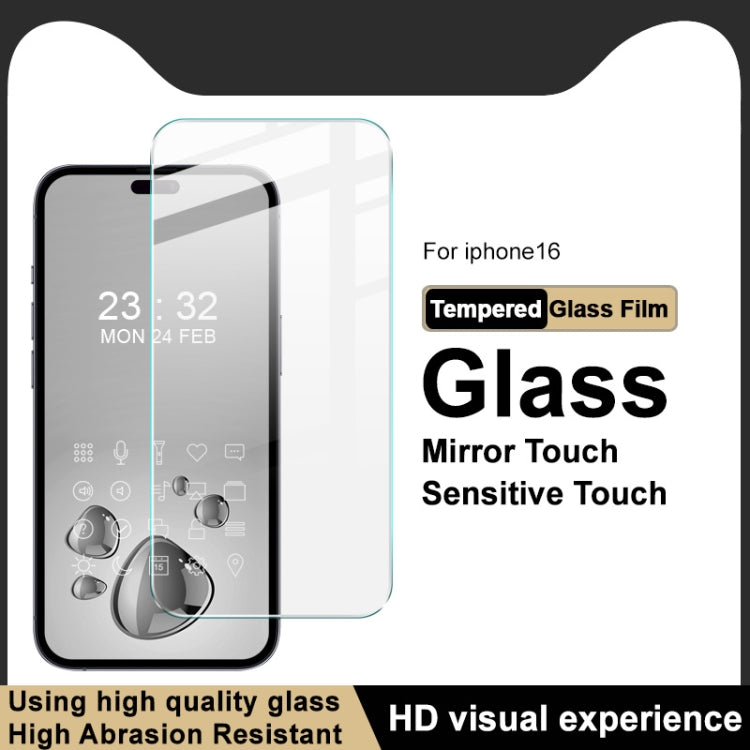 For iPhone 16 imak H Series Full Screen Tempered Glass Film - iPhone 16 Tempered Glass by imak | Online Shopping UK | buy2fix