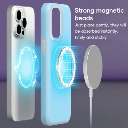 For iPhone 12 Jelly Liquid Silicone MagSafe Magnetic Phone Case(Berry Powder) - iPhone 12 / 12 Pro Cases by buy2fix | Online Shopping UK | buy2fix