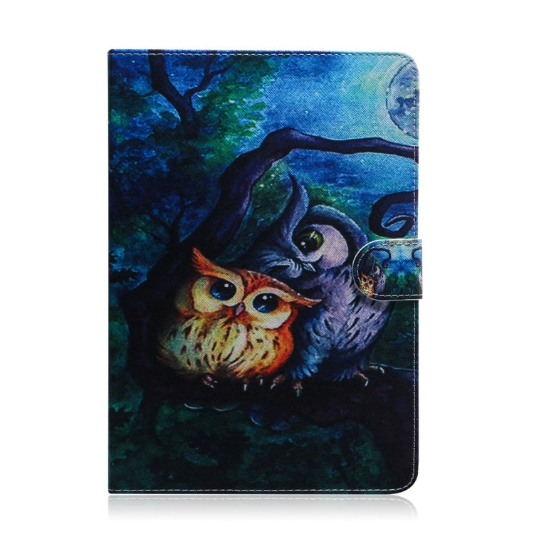 For Samsung Galaxy Tab S7 T870 (2020) 3D Colored Drawing Horizontal Flip Leather Case with Holder & Card Slot & Wallet(Oil Painting Owl) - Other Galaxy Tab PC by buy2fix | Online Shopping UK | buy2fix