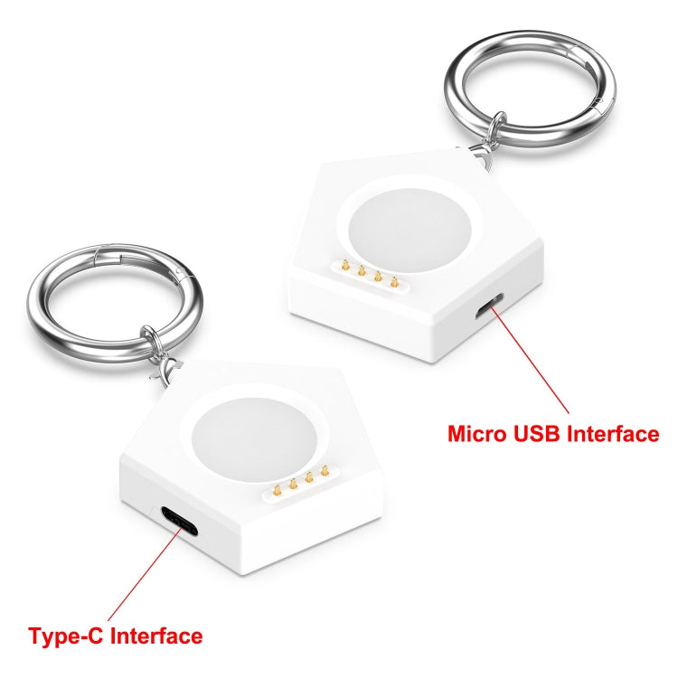 For OnePlus Watch 3 Portable Smart Watch Charger(White) - Charger by buy2fix | Online Shopping UK | buy2fix