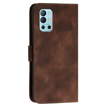 For OnePlus 11 YX0080 Grid Butterfly Embossed Pattern Flip Leather Phone Case with Lanyard(Coffee) - OnePlus Cases by buy2fix | Online Shopping UK | buy2fix