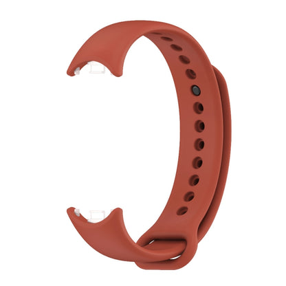 For Xiaomi Smart Band 9 / 8 MIJOBS Metal Buckle Solid Color Silicone Watch Band(Orange) - Watch Bands by MIJOBS | Online Shopping UK | buy2fix