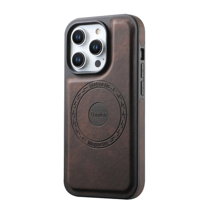 For iPhone 12 Pro Max Denior A13 Skin Feel MagSafe Phone Case(Brown) - iPhone 12 Pro Max Cases by Denior | Online Shopping UK | buy2fix