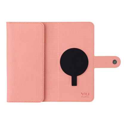 For Samsung Galaxy S24 Ultra 5G ViLi GHA-C Series RFID MagSafe Magnetic Flip Leather Phone Case(Pink) - Galaxy S24 Ultra 5G Cases by ViLi | Online Shopping UK | buy2fix